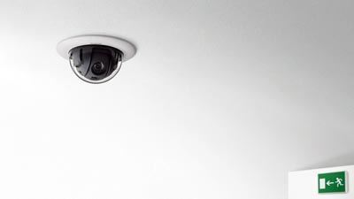 Fácil De Instalar Techo 4x CHUPETE CCTV CURVADO cámaras con LED 