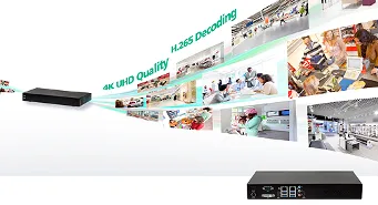 Grabador de vídeo en red con soporte para resoluciones 4K