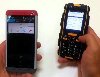 app walkie talkie con un Smartphone