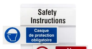 Portaobjetos para señales de seguridad