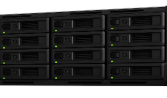 NAS RackStation de 12 y 16 bahías para almacenamiento de seguridad