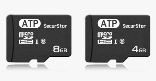 Tarjetas microSD SecuStor de 4, 8 y 16 GB
